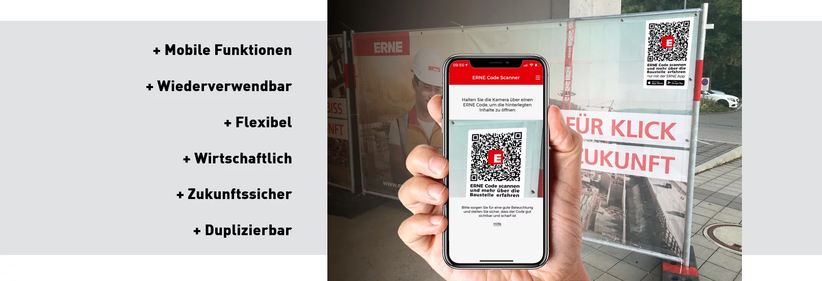 Anwendungsbeispiel von Erne Bau mit Intranet Entwicklung mittels TYPO3 und CS2 Interface