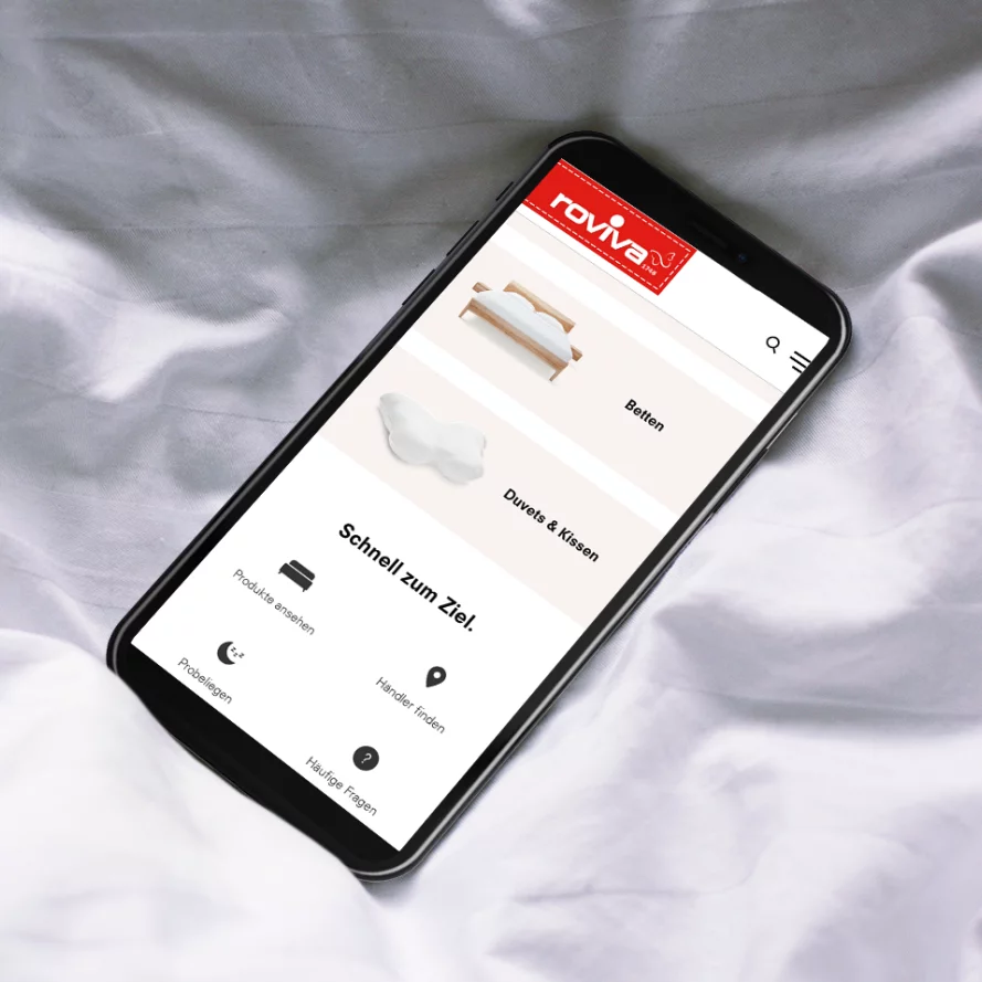 Roviva- die Website mit der aktuell verfügbaren TYPO3 Version