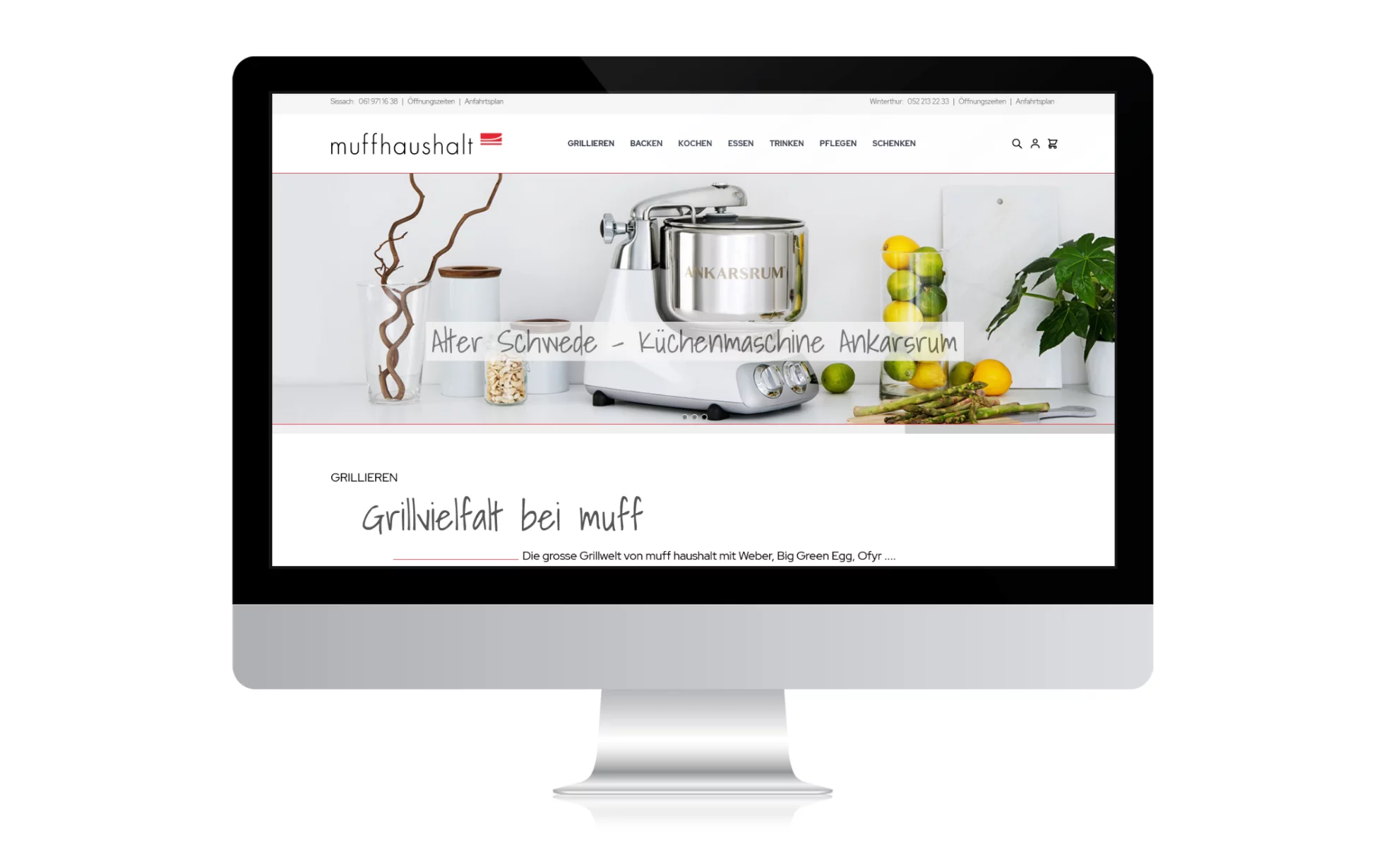 Landingpage Themenseite Muff Haushalt E-Commerce: Webshop mit Magento und Hyva, umgesetzt durch CS2