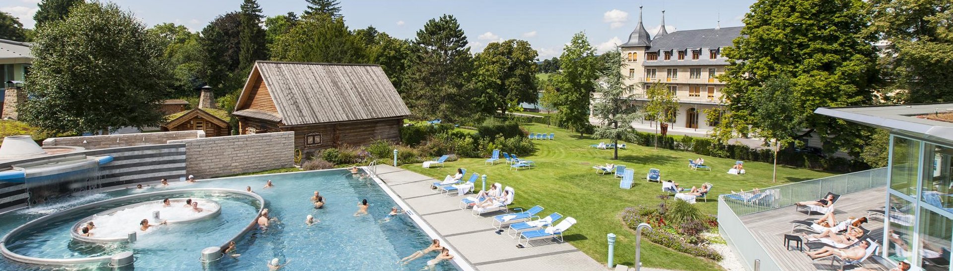 Liegewiese Sommer Parkresort Rheinfelden sole uno
