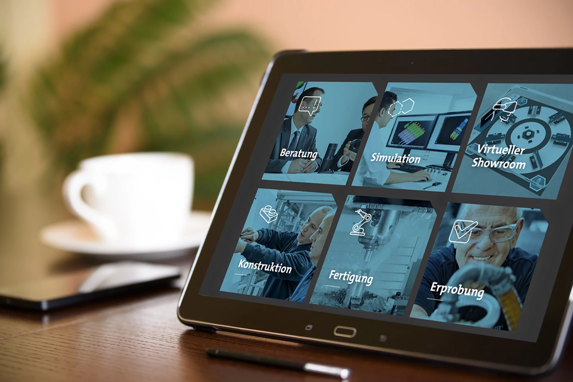 Dienstleistungsübersicht Hatebur auf Tablet Ausführliche Informationen über Angebot und Dienstleistung der Firma Hatebur Carlo Salvi auf der neuen TYPO3 CMS Website entwicklet durch CS2 AG.