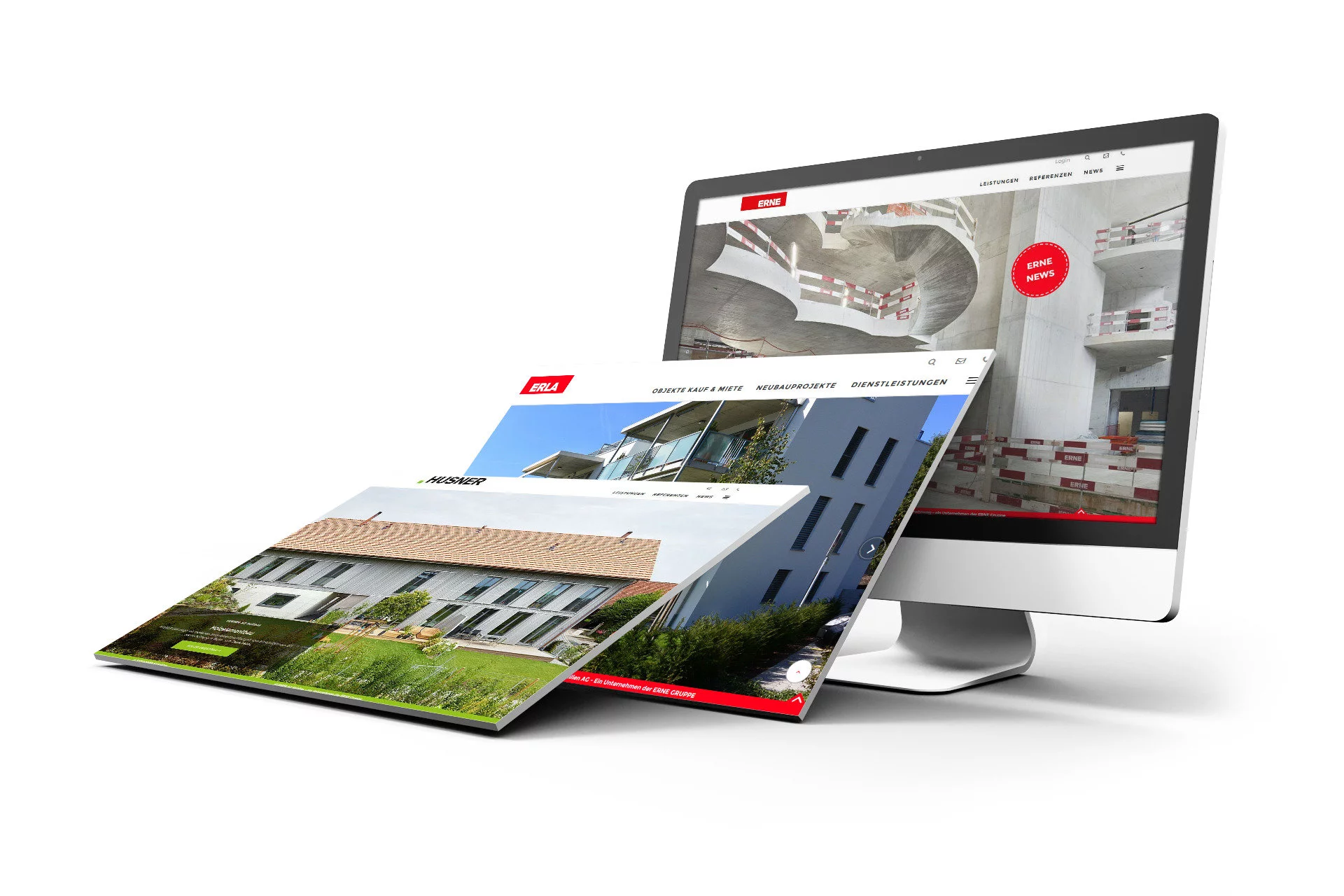 Die verschiedenen Webseiten der Erne Gruppe vereint in nur einem TYPO3 von CS2