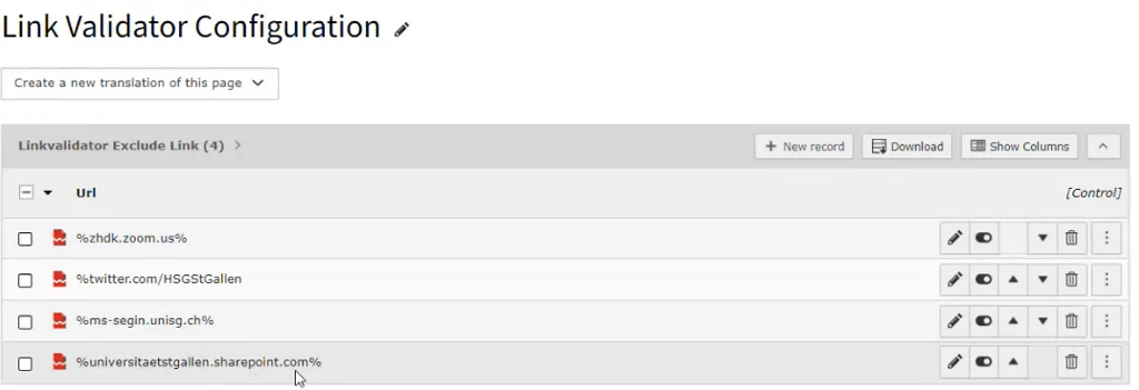 Link Validator TYPO3 Backend von CS2