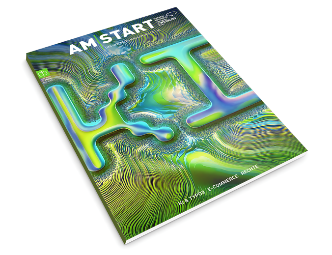 Titelblatt des Magazins AM START Ausgabe 31 mit Thema KI - Künstliche Intelligenz sowie weiteren Themen