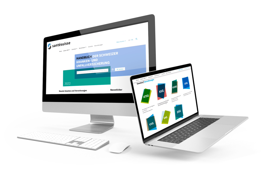 Referenz: santésuisse - Digitales Handbuch mit Vertriebsplattform